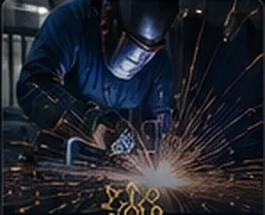 Welding and metal fabrication in the Sharjah workshop